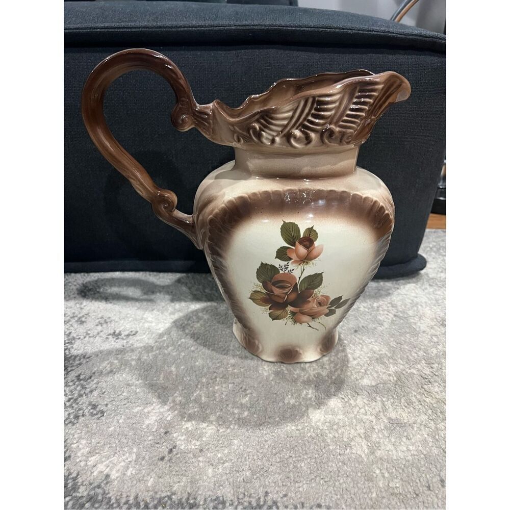 vintage limited edition Arnels decorative pottery pitcher